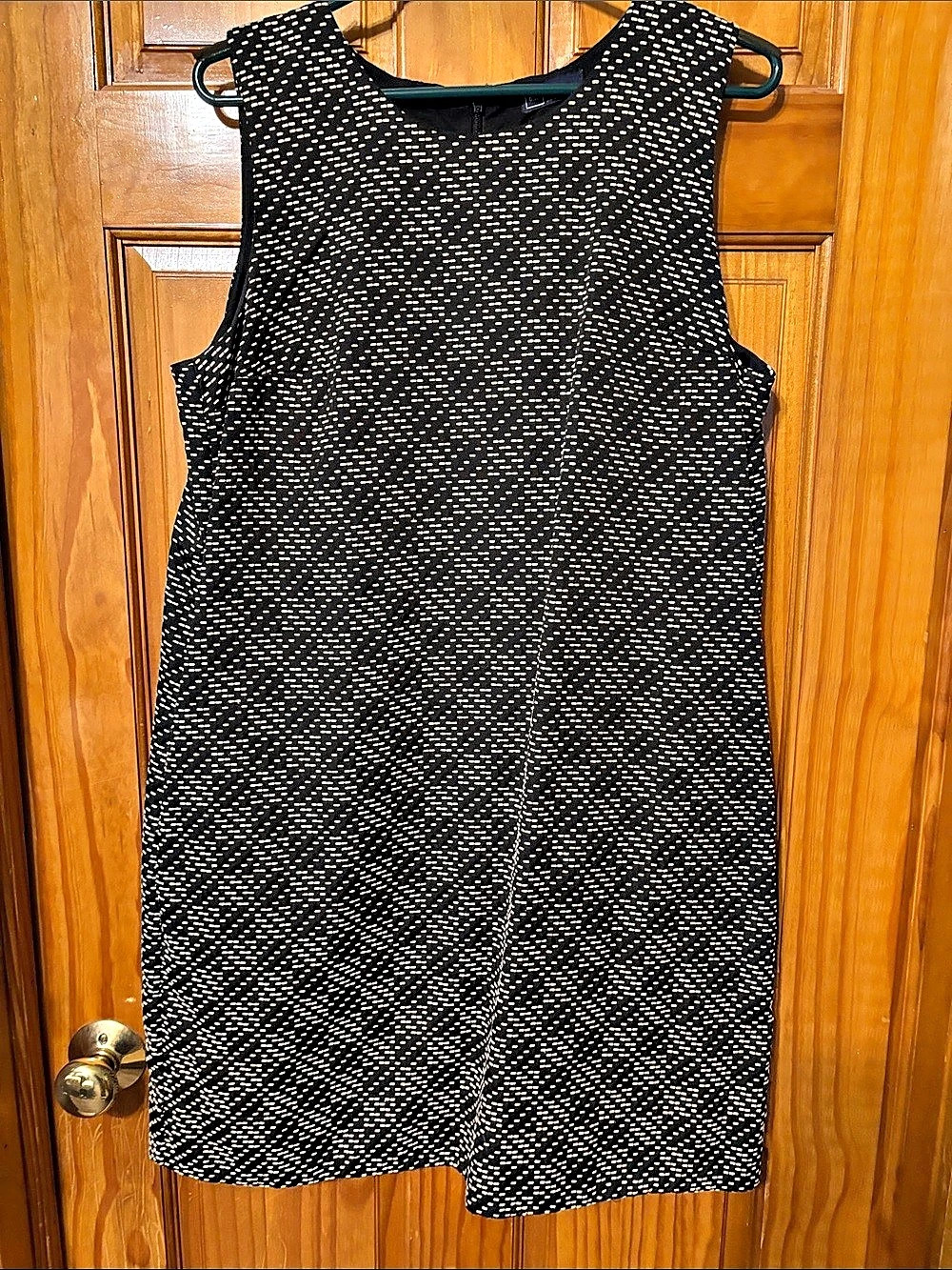 Gap Geometric Mini Dress in Black & Cream Size XL